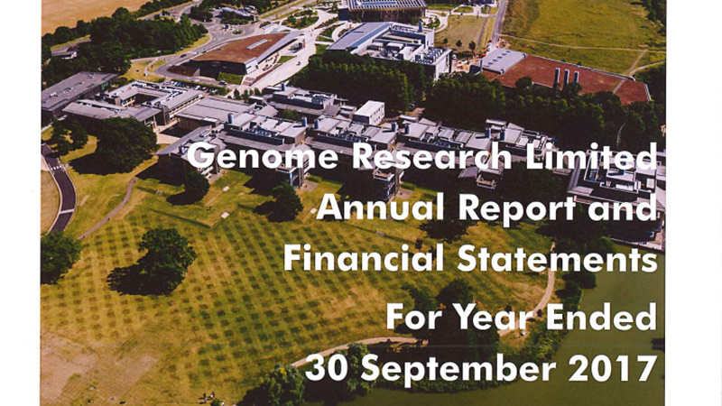 Genome Research Limited Annual Report and Financial Statements 2017
